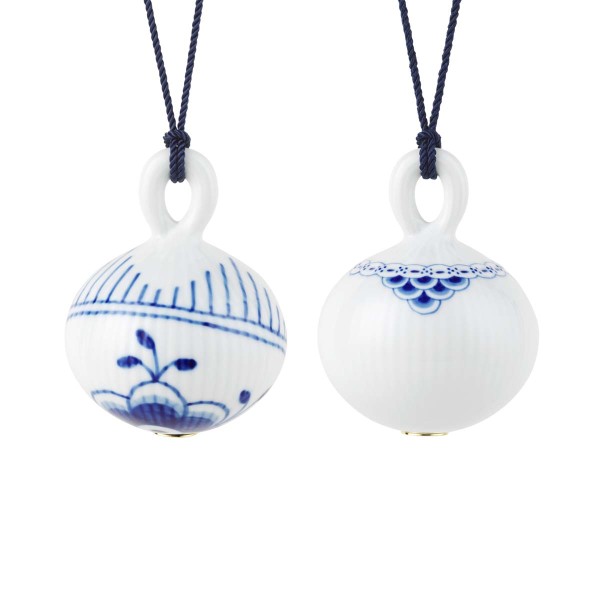 Royal Copenhagen Blue Fluted Mega 1073107 Baubles 9,5cm 2-Stk.