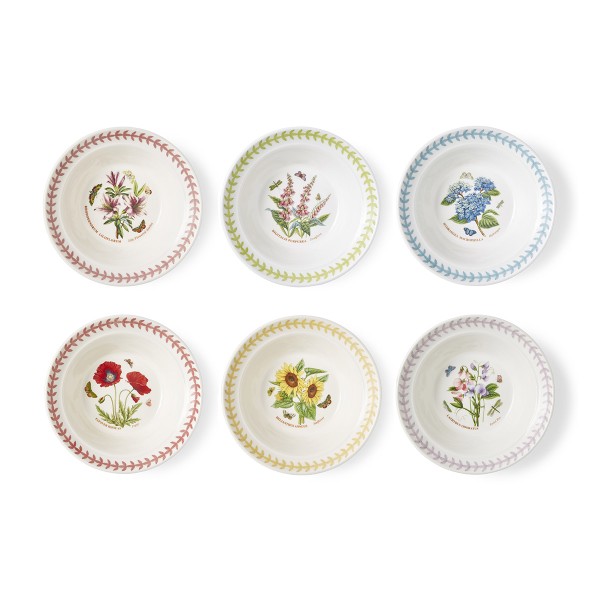Portmeirion Botanic Garden Meadow BGM05202 Müslischale 16,5 cm, 6er Set sortiert