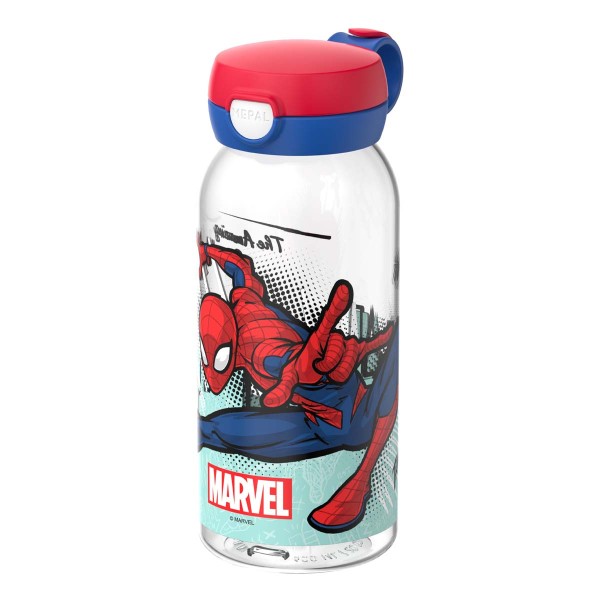 Mepal Campus 107485065396 Trinkflasche mit Klappdeckel 0,6l - Spiderman