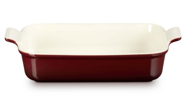 Le Creuset Steinzeug 71102329490001 Auflaufform rechteckig Tradition 32cm 4L - Garnet