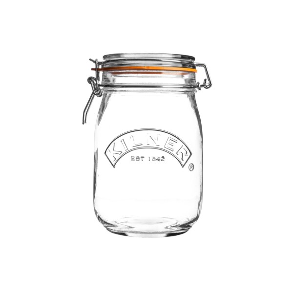 Kilner Einkochglas 0025.491 Rundes Bügelverschluss Glas, 1l