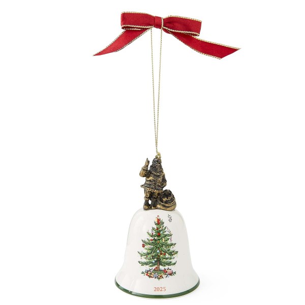 Spode Christmas Tree (XTAP8476-XC) Ornament Santas Glocke - Annual 2025 10,2x6,6cm