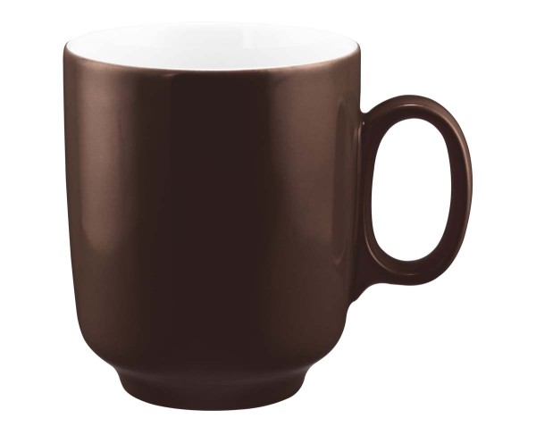 Seltmann Sento Home Pure Colors Chocolate Brown Becher mit Henkel 0,40 l