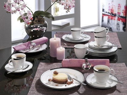 Friesland La Belle, Black & White Kaffee-Set 18-tlg.