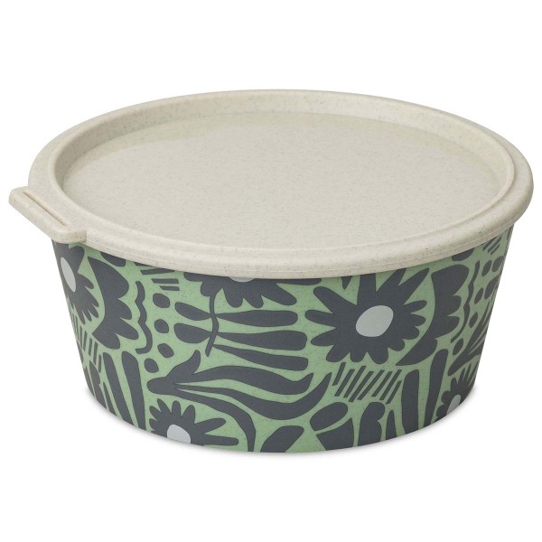 Koziol Blomster 8175703 Schale 2,2l mit Deckel, Bloom - Nature Leaf Green