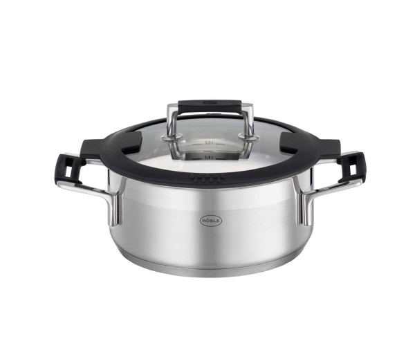 Rösle Silence Pro 910959 Bratentopf Ø 20 cm mit Glasdeckel