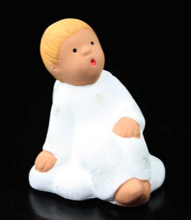 Singer Engel Melek auf einer Wolke sitzend (226700) 10 cm