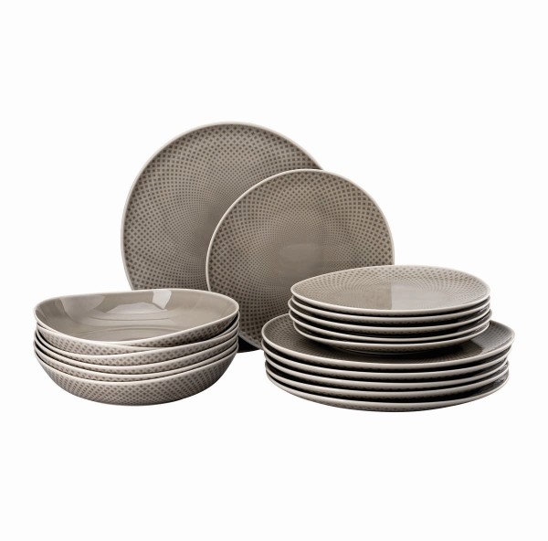 Rosenthal Junto Pearl Grey 10540-405201-28647 Speiseset 18-tlg.