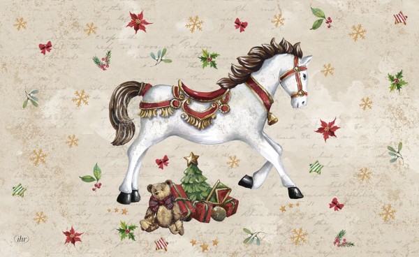 Ihr FESTIVE HORSE cream MCB 971460 Melamin Frühstücksbrettchen