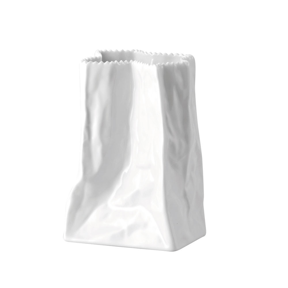 Vase Rosenthal Tütenvase 'Do Not Litter' – Porcelaine Blanche – 14 Cm