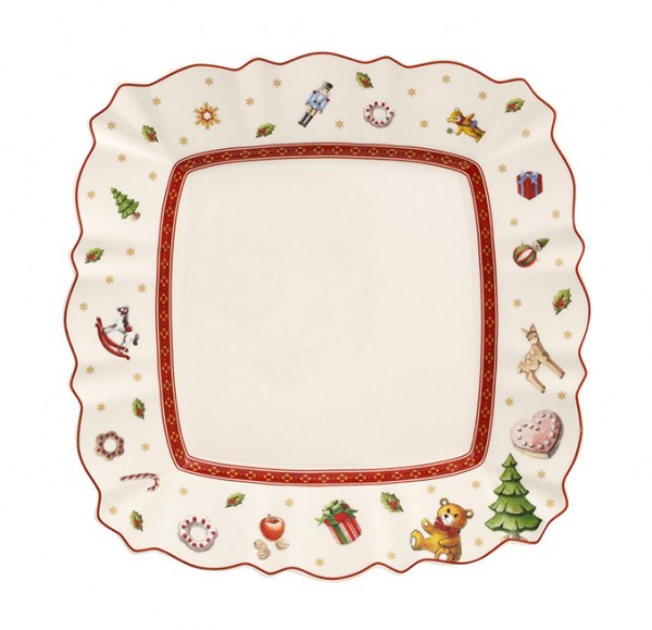 Villeroy &amp; Boch Toy`s Delight 1485852649 Frühstücksteller weiß eckig 22 x 22 cm
