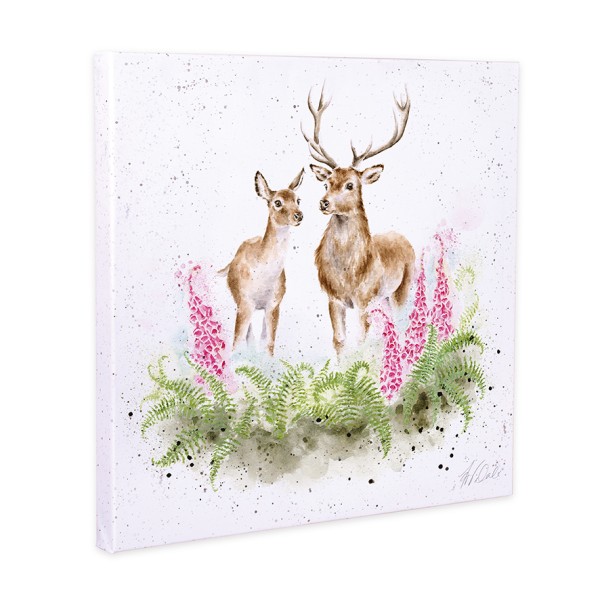 Wrendale Leinwand-Kollektion CANM-CS226 "Lord and Lady" - Reh und Hirsch - 50cm