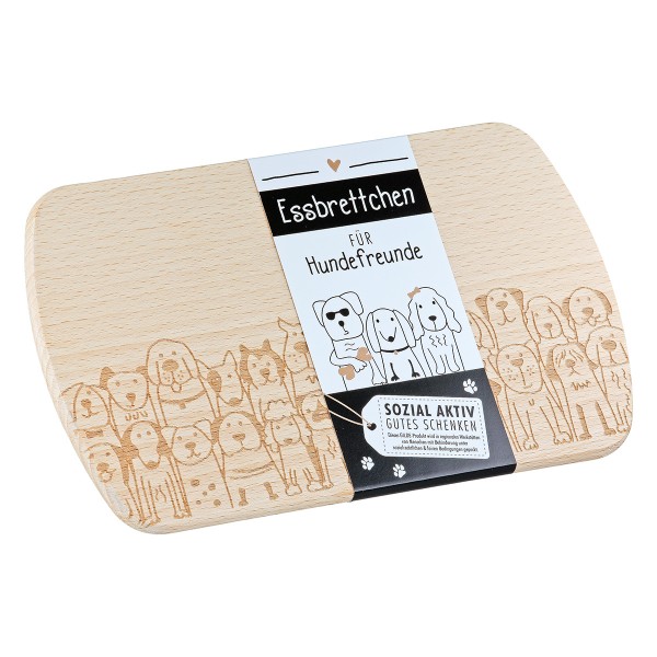 Gilde 58290 Holz-Brettchen 14x24cm "Hundebande"