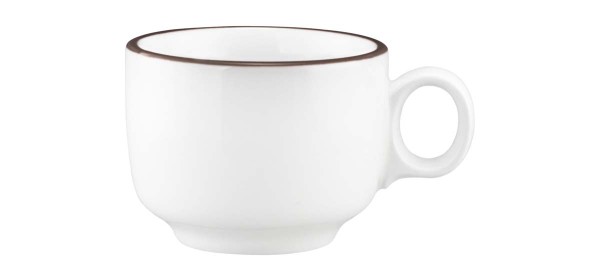 Seltmann Sento Home Pure Lines Chocolate Brown Espressoobertasse 0,08 l mit Henkel