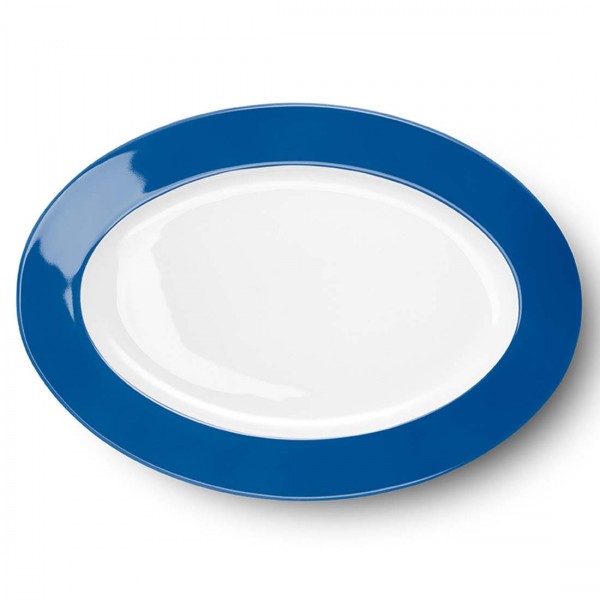 Dibbern Solid Color 2022300030 Kornblume Platte oval 36 cm