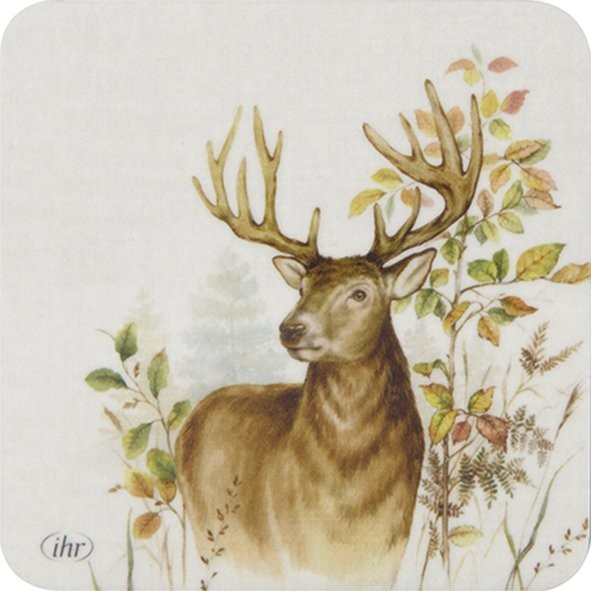IHR Hunted Deer Cream US1011860 Untersetzer 10 x 10 cm - Kork