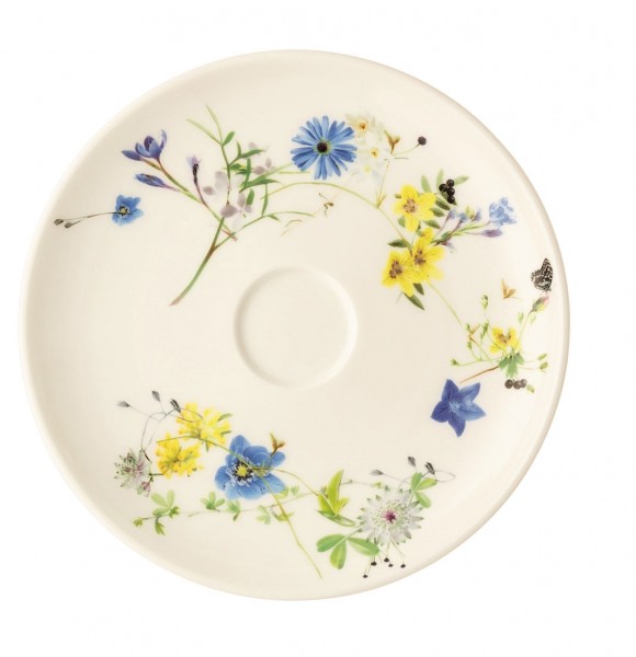 Rosenthal Brillance Fleurs des Alpes Kombi-Untertasse Coup 15,5 cm