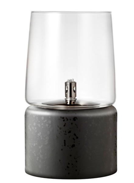 Bitz Öllampe Gastro 15 x 26 cm Schwarz 18/8 Stahl/Glas 32675 Schwarz