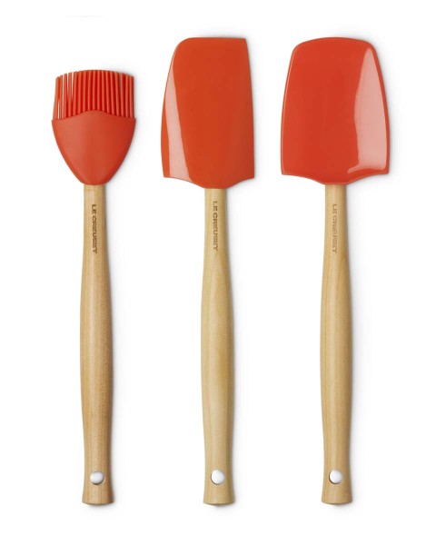 Le Creuset Silikon 42830000900007 Kochkellen-Set 3tlg. Craft - Ofenrot