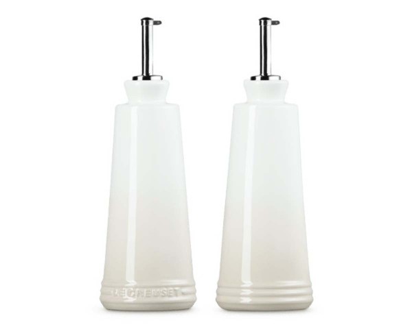 Le Creuset Steinzeug 80842307160003 Öl und Essig Set 0,3L - Meringue