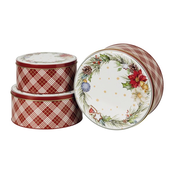 Hutschenreuther Weihnachtslieder 2026 Morgen, Kinder Set 3 Plätzchendosen