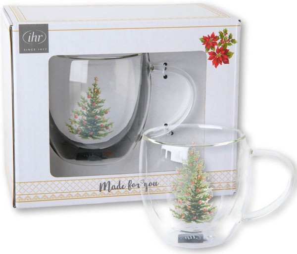 Ihr CLASSIC CHRISTMAS TREE gold GB1055509 Teeglas 250 ml
