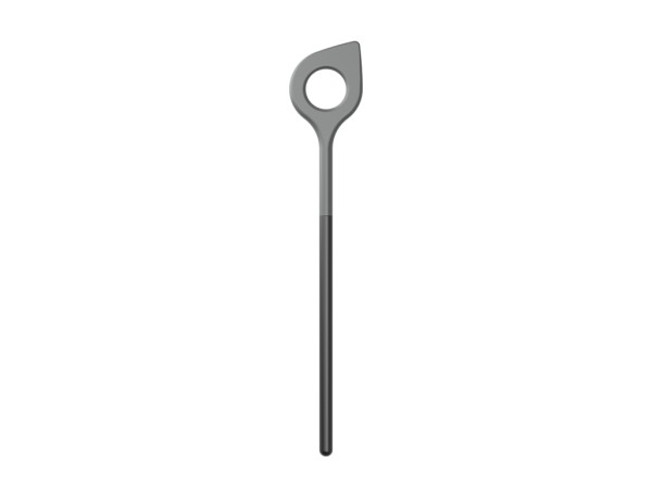 Rosti New Optima - Schwarz 32152 Kochlöffel mit Loch 31 cm