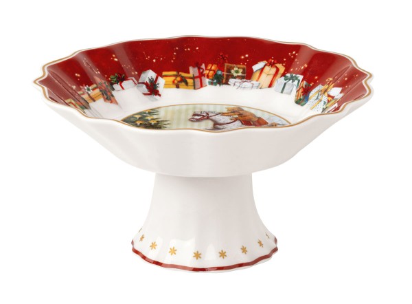 Villeroy &amp; Boch Toy`s Fantasy 1483323600 Schale auf Fuß klein, Geschenke 15 x 15 x 7,5 cm