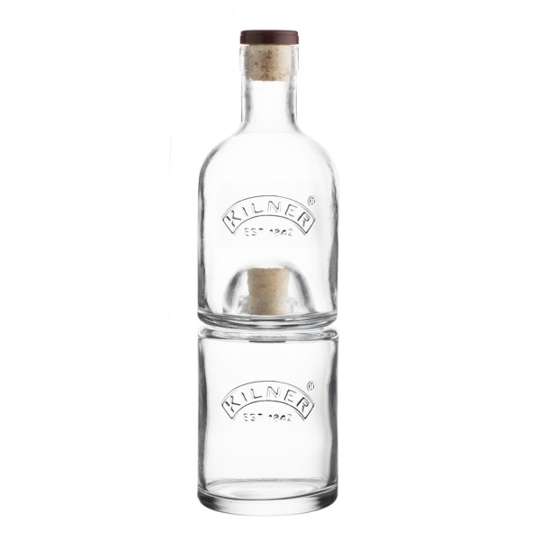 Kilner Einkochflasche 0025.838 Stapelbares 2er Flaschenset mit je 0,35l