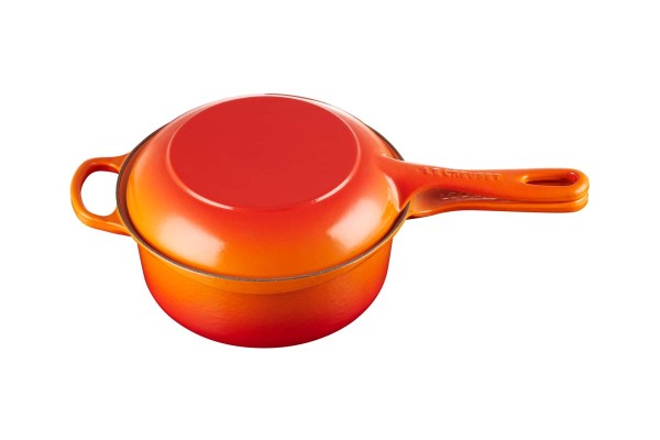Le Creuset Spezialprodukte 25044220902460 Marmitout Signature 2-in-1 22cm - Ofenrot