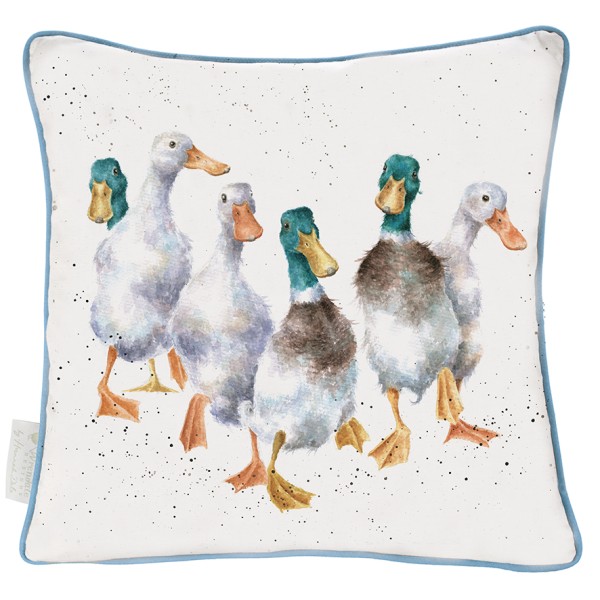 Wrendale Kissen LCU005 &quot;Quackers&quot; - Enten - quadratisch - 60cm