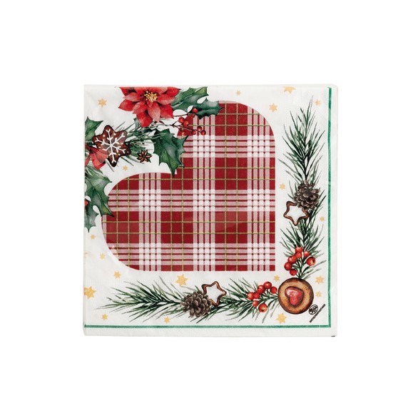 Hutschenreuther Weihnachtslieder 2026 Morgen, Kinder Servietten 33 x 33 cm / 20 Stück