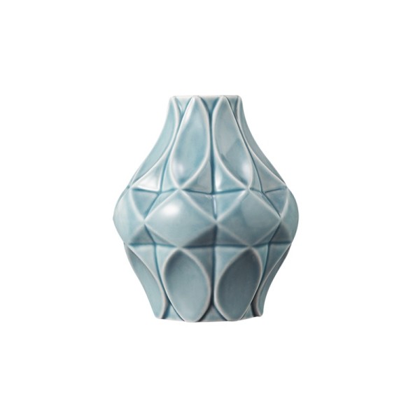 Tettau Atelier Arktisblau uni Vase 20/02 11 cm