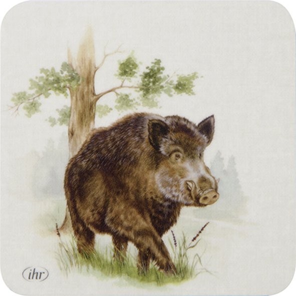 Ihr HUNTED WILD BOAR cream US1012160 Gläser-Untersetzer 10 x 10 cm