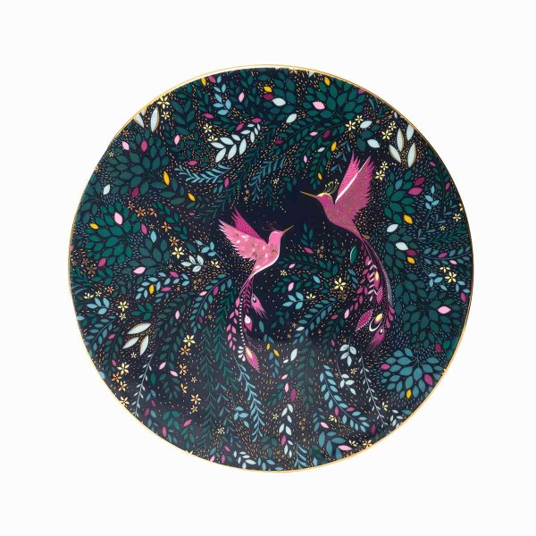 Portmeirion Sara Miller India SMIH79234-XG Servierplatte 22,8cm - Hummingbird Paradise
