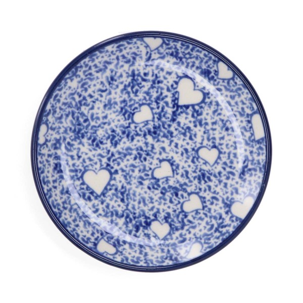 Bunzlau Castle White Hearts 1262-3237 Teebeutelhalter rund