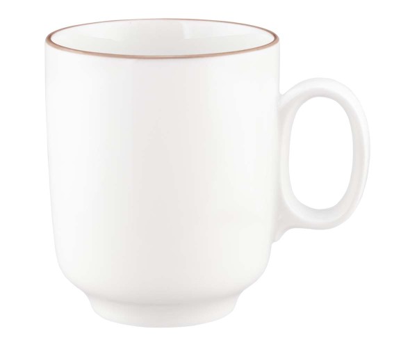 Seltmann Sento Home Pure Lines Cocoa Brown Becher mit Henkel 0,40 l