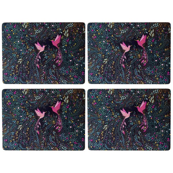 Portmeirion Sara Miller India X0010649222 Platzsets 40x30cm - Set 4tlg. - Hummingbird Paradise