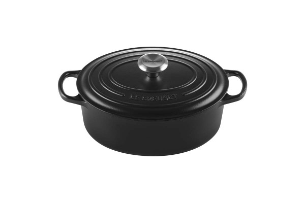 Le Creuset Kochgeschirr 21178270000430 Bräter Oval Signature 27cm - Schwarz