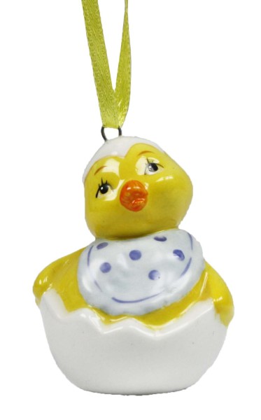 Goebel Ostern Anhänger Küken mit Lätzchen