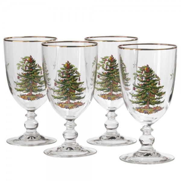 Spode Christmas Tree 4er-Set Fußbecher