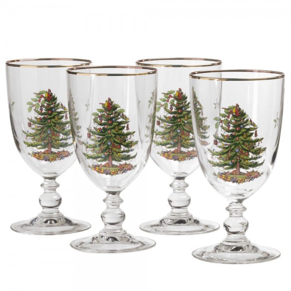 Spode Christmas Tree 4er-Set Fußbecher 0,45L