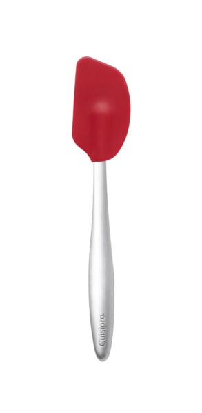 Cuisipro 74737405 Mini Silikonschaber mit Edelstahlgriff, rot, 20 cm