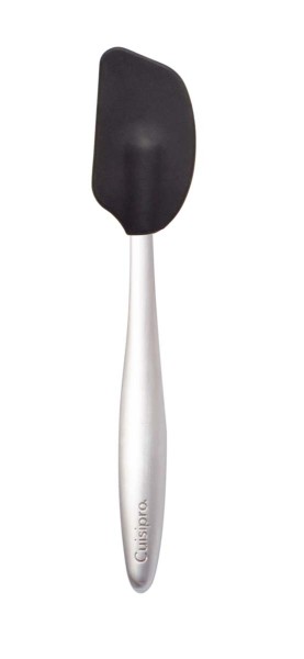 Cuisipro 74737402 Mini Silikonschaber mit Edelstahlgriff, schwarz, 20 cm