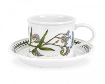 Portmeirion Botanic Garden: Vergißmeinnicht Kaffee/Teetasse zylindrisch m. Unt. BG04102 (forget-me-n