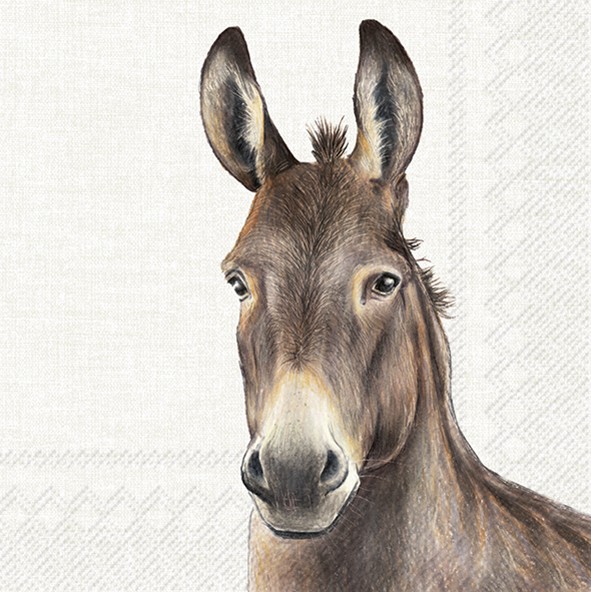Ihr FARM DONKEY cream L1047860 Lunch-Servietten