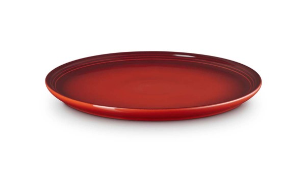 Le Creuset Steinzeug 70234220607099 Frühstücksteller Coupe 22cm - Kirschrot