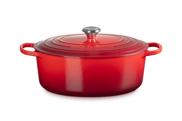 Le Creuset Gusseisen - Signature 21178330602430 Bräter oval 33cm 7,5L - Kirschrot