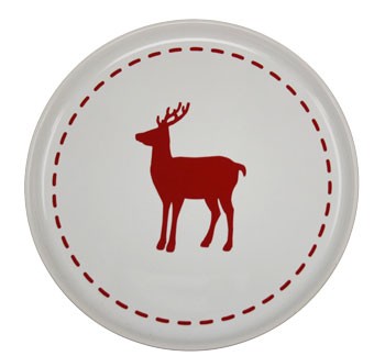 Friesland Happymix Winterzauber Frühstücksteller Hirsch weiß 19 cm