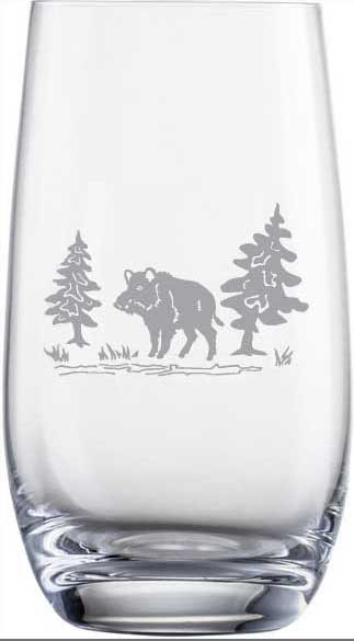 Eisch Jagd Becher (9) Wildschwein 13cm 350 ml